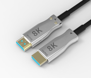 HDMI V2.1光ファイバーケーブル10m、15m / UHD HDMI 2.1 8K fiber cable support 48G 8K @ 60Hz 4k @ 120hz 3D ARC Ethernet for HDTV display。